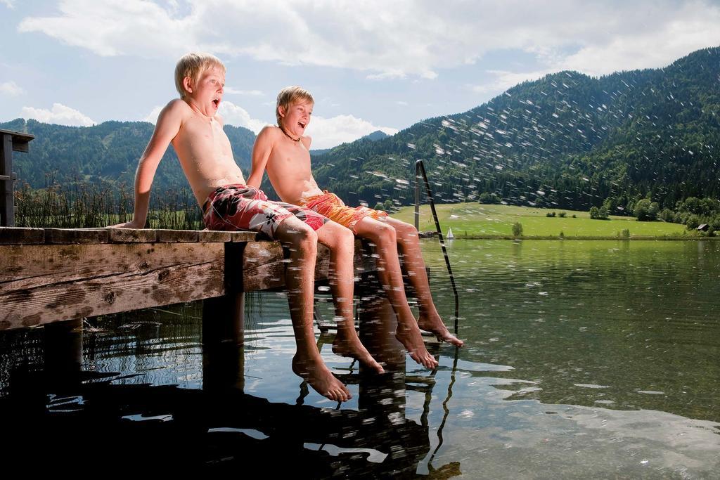Landhaeusl Villa Weissensee Buitenkant foto